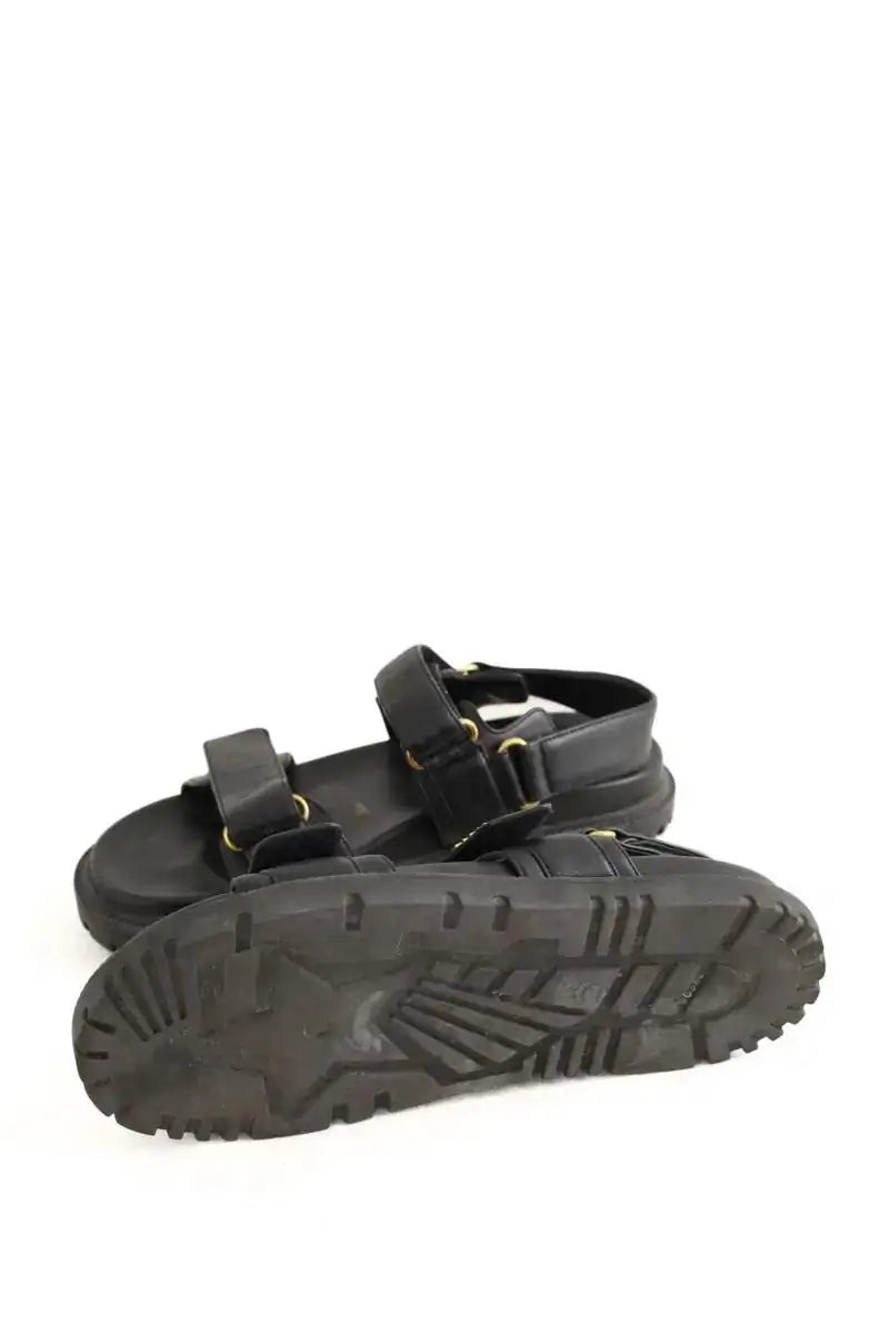 Sandales Dior Dioract Noir en Cuir