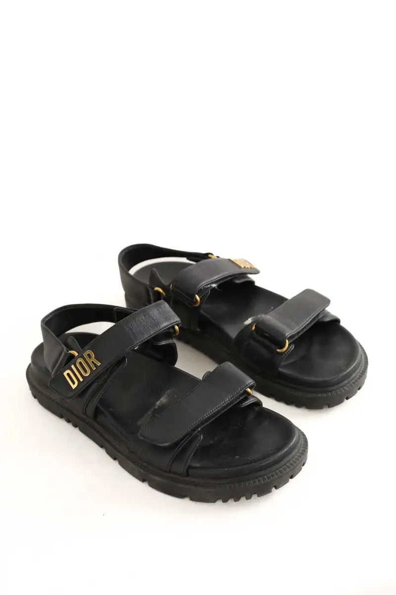 Sandales Dior Noir en Cuir
