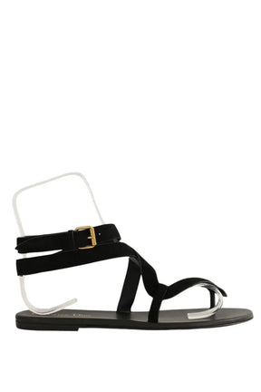Sandales Dior Noir en Cuir, taille 40 - Seconde Main