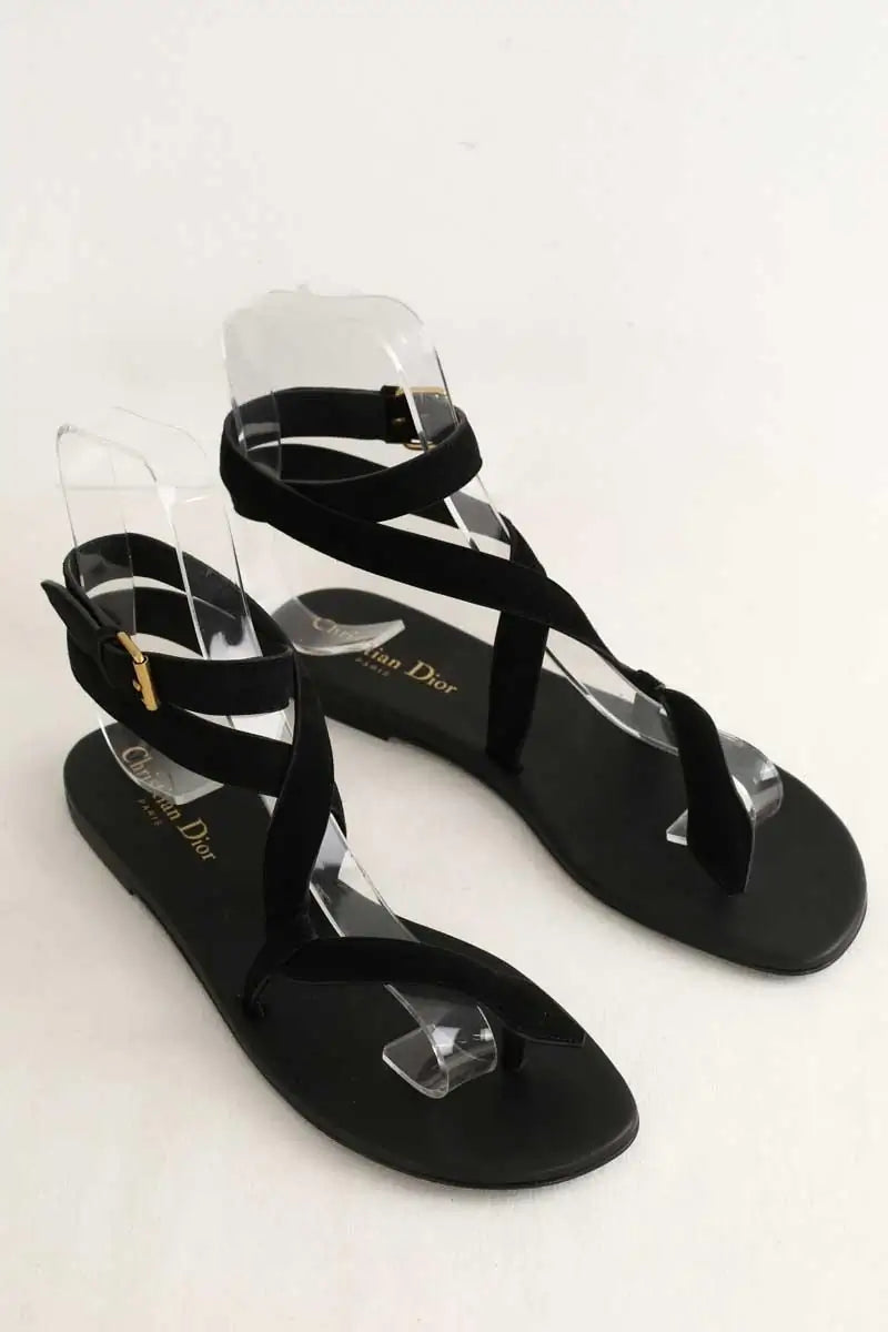 Sandales Dior Noir en Cuir