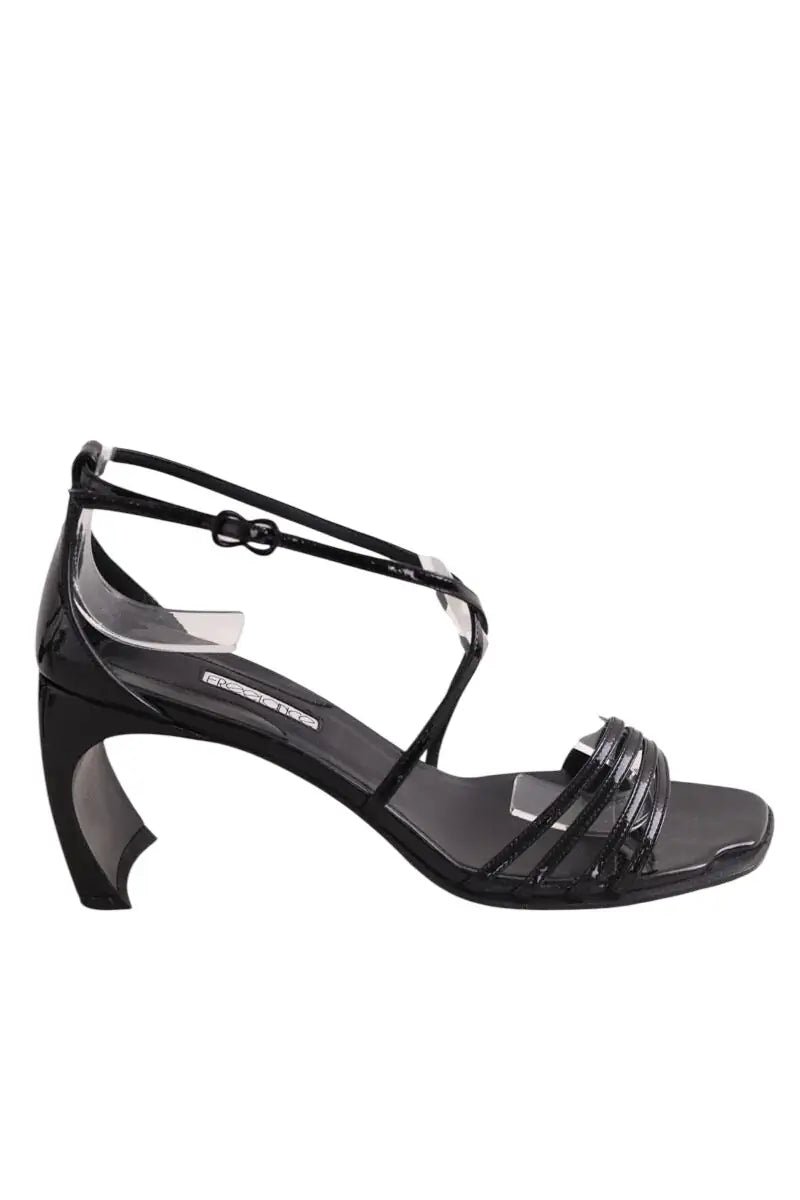 Sandales Free Lance Noir en Cuir, taille 39 - Seconde Main