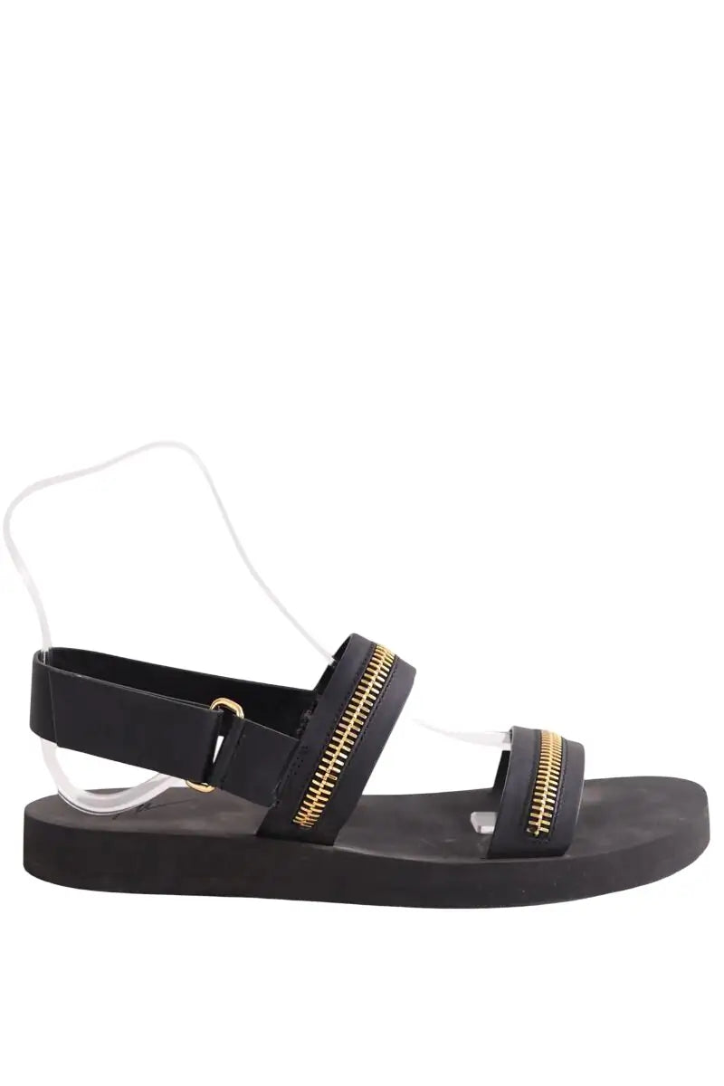 Sandales Giuseppe Zanotti Noir en Caoutchouc, taille 42 - Seconde Main