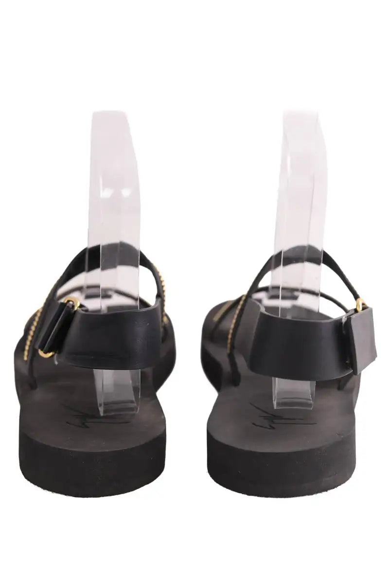 Sandales Giuseppe Zanotti Noir en Caoutchouc