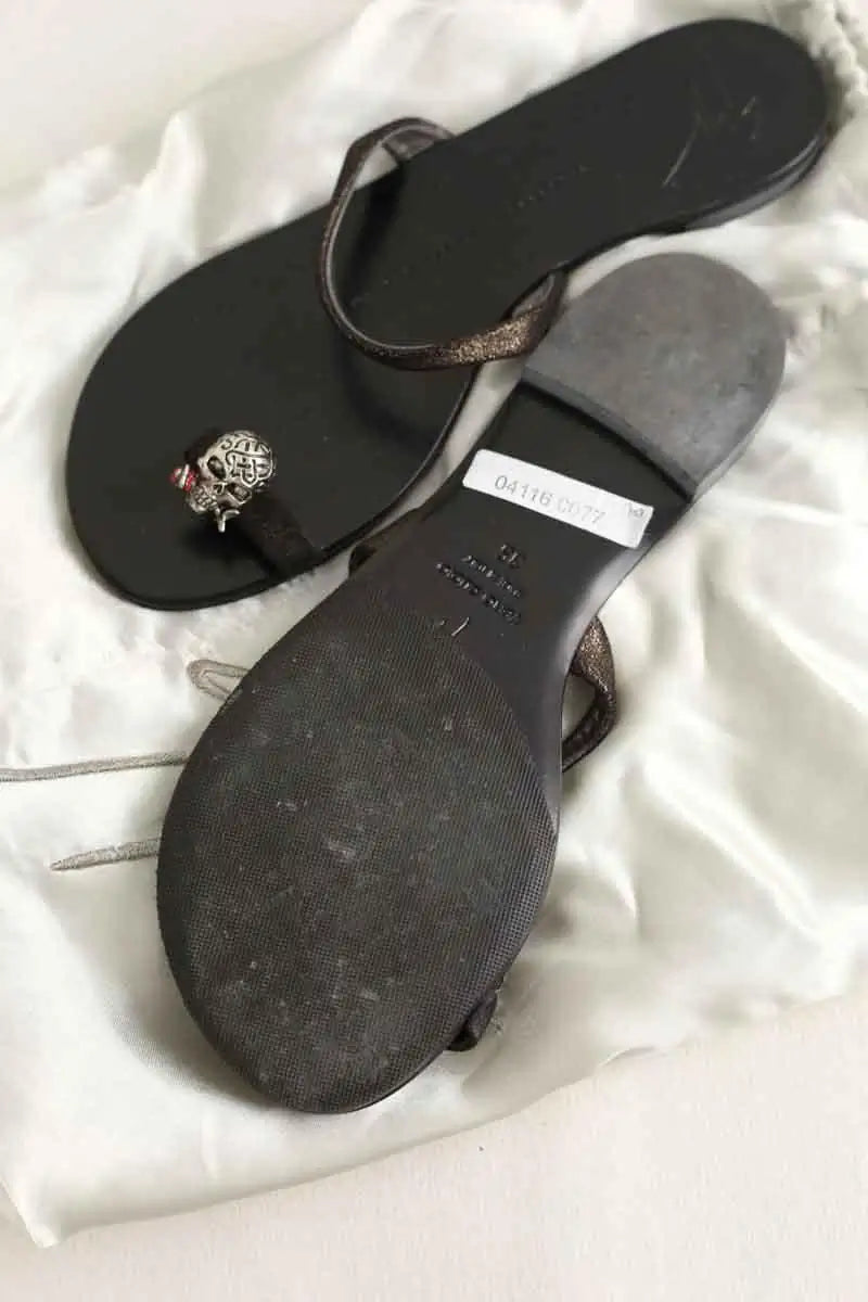 Sandales Giuseppe Zanotti Noir en Cuir