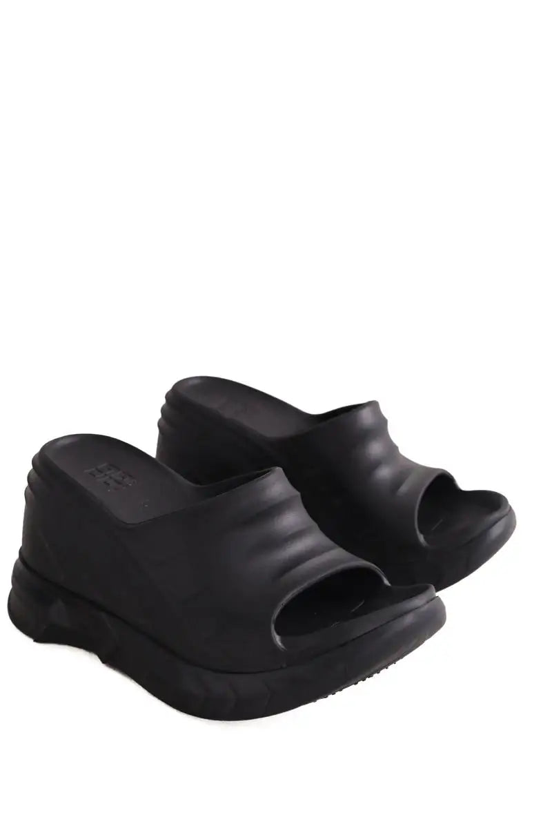 Sandales Givenchy Noir en Caoutchouc