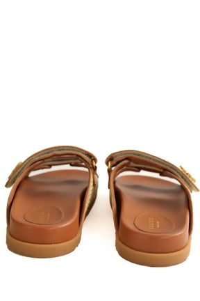 Sandales Gucci Beige en Cuir
