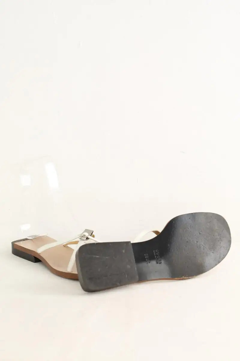 Sandales Gucci Blanc en Cuir