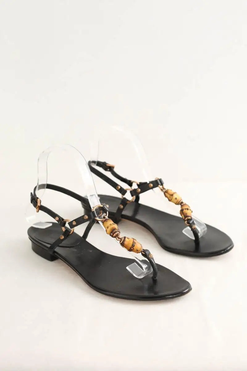 Sandales Gucci Noir en Cuir