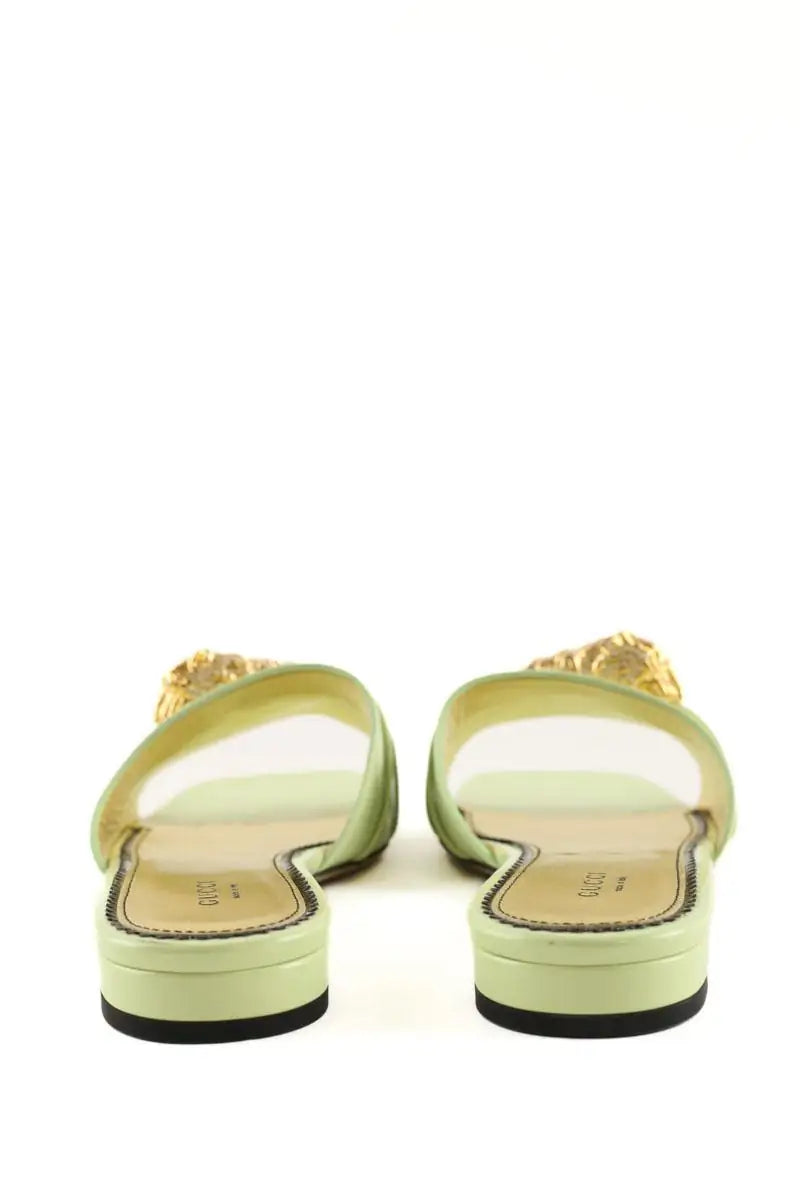 Sandales Gucci Turquoise en Cuir