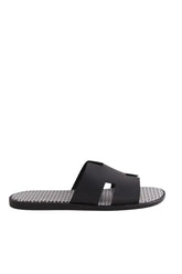 Sandales Hermès Izmir Noir en Cuir, taille 44 - Seconde Main