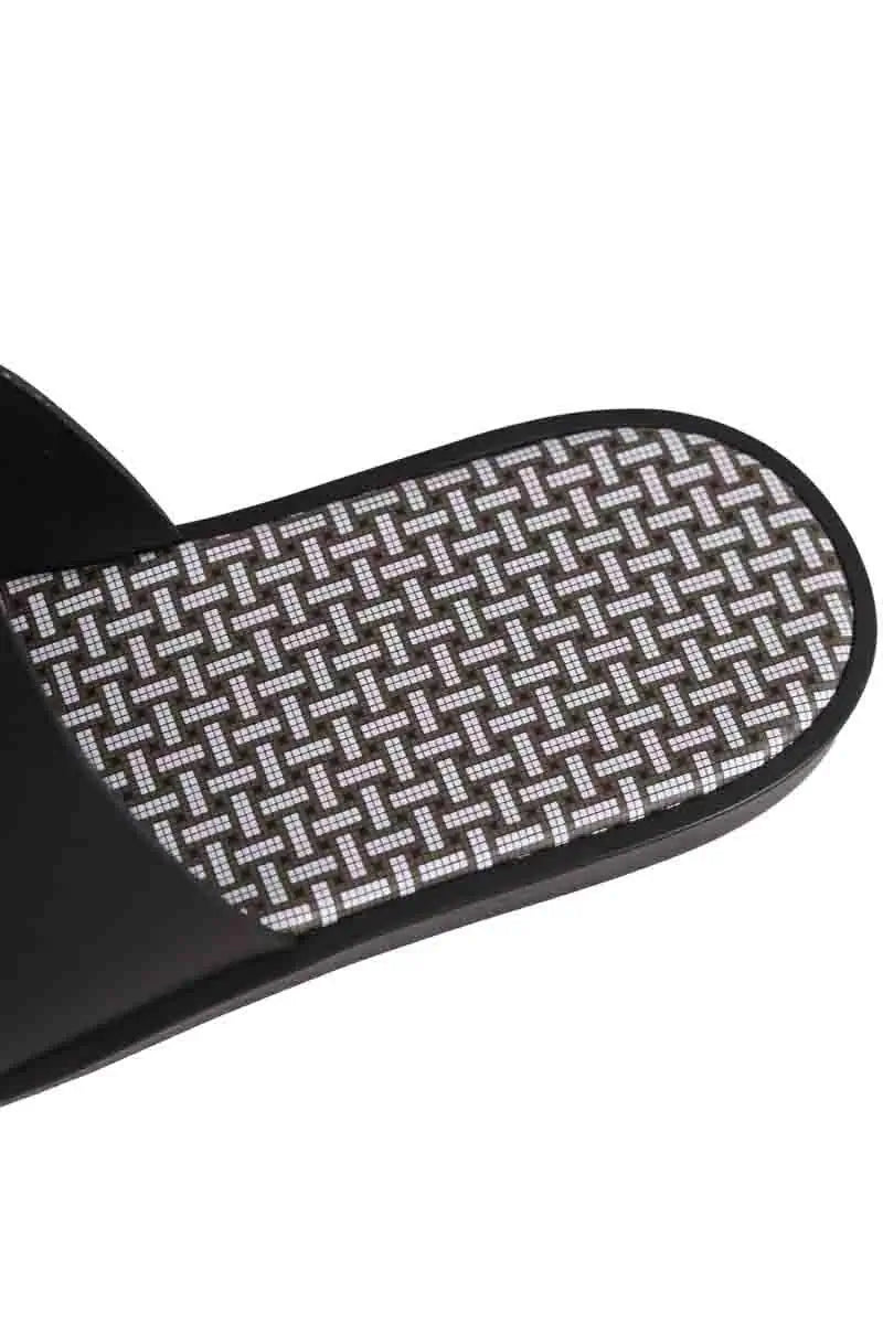 Sandales Hermès Izmir Noir en Cuir
