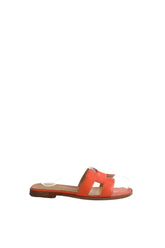 Sandales Hermès Oran Orange en Cuir, taille 39 - Seconde Main