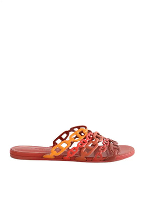 Sandales Hermès Thalassa Orange en Cuir, taille 37 - Seconde Main