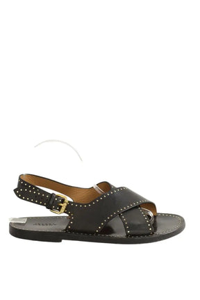 Sandales Isabel Marant Noir en Cuir, taille 39 - Seconde Main