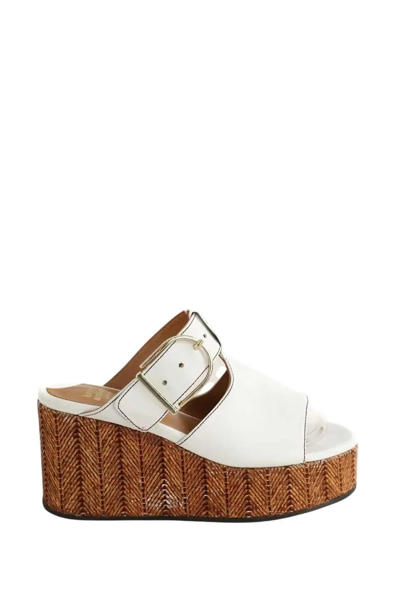 Sandales Karine Arabian Blanc en Cuir, taille 37 - Seconde Main