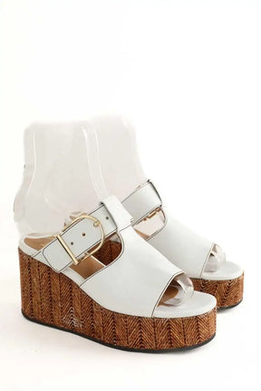 Sandales Karine Arabian Blanc en Cuir