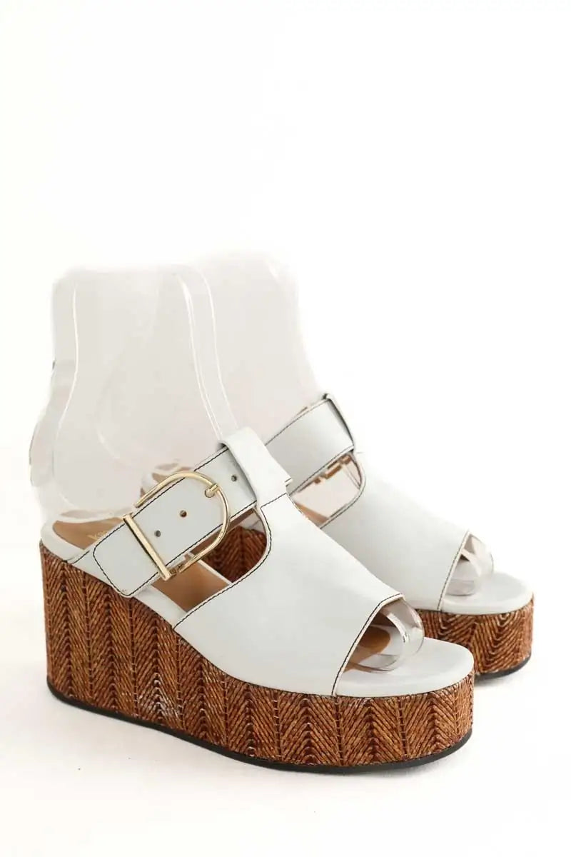 Sandales Karine Arabian Blanc en Cuir