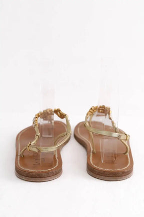Sandales K.Jacques Camel en Cuir