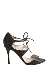 Sandales LK Bennett Noir en Cuir, taille 38 - Seconde Main