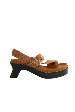 Sandales Loewe Camel en Cuir, taille 41 - Seconde Main