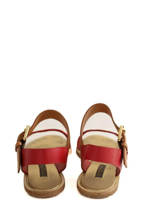 Sandales Louis Vuitton Rouge en Cuir