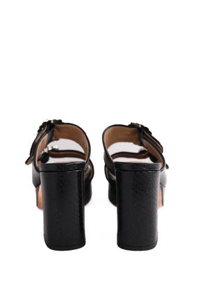 Sandales Maje Noir en Cuir