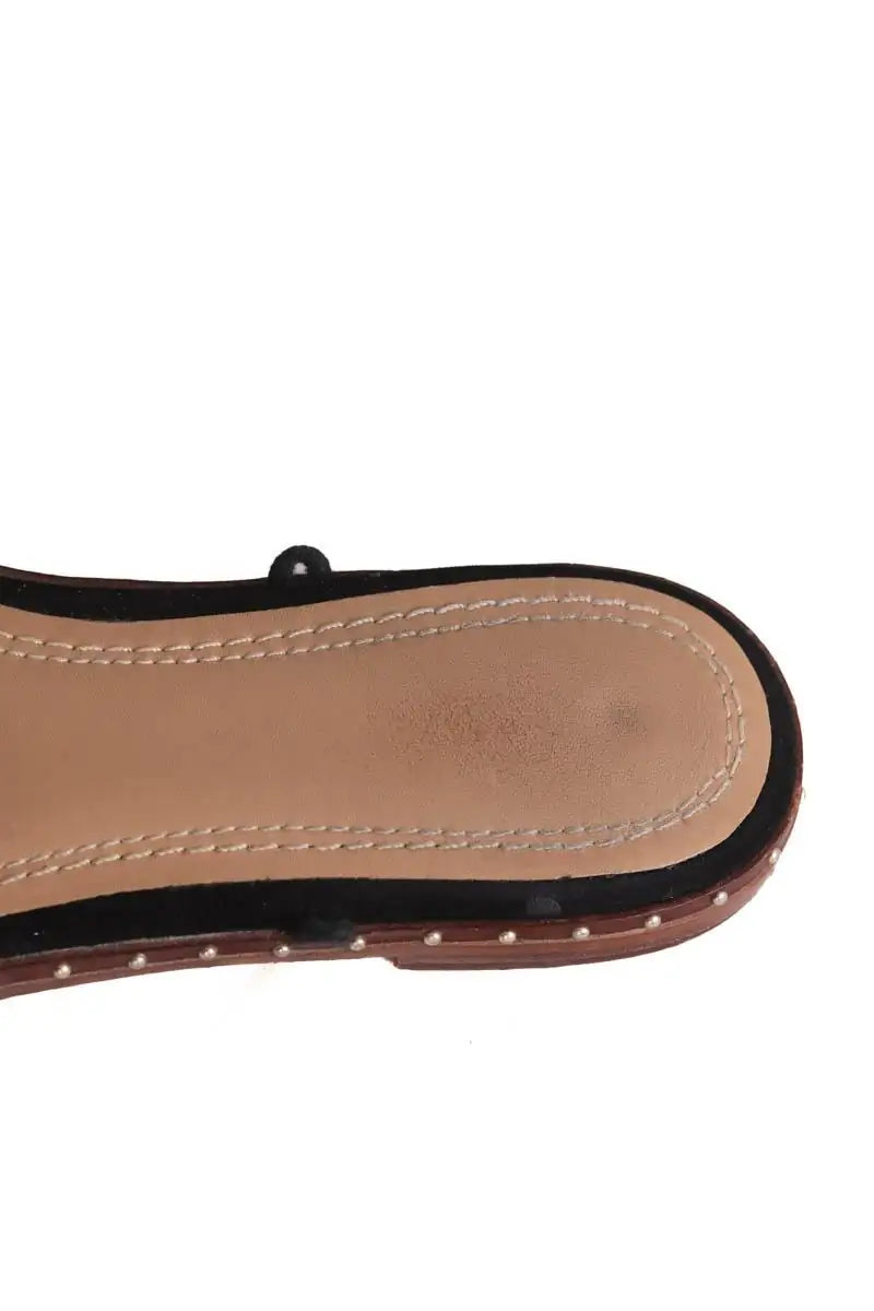 Sandales Maje Noir en Daim
