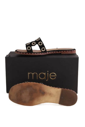 Sandales Maje Noir en Daim
