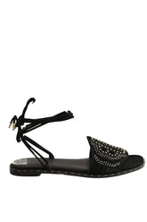 Sandales Maje Noir en Daim, taille 39 - Seconde Main