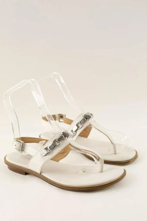 Sandales Michael Kors Blanc en Cuir