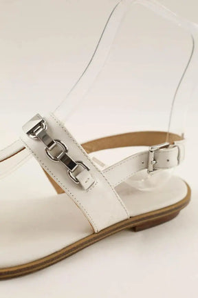 Sandales Michael Kors Blanc en Cuir