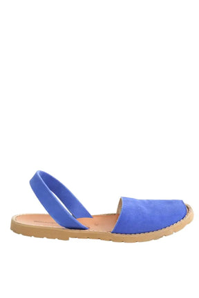 Sandales Minorquines Bleu en Daim, taille 39 - Seconde Main