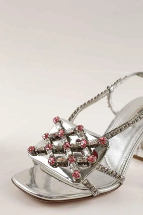 Sandales Miu Miu Argent en Cuir