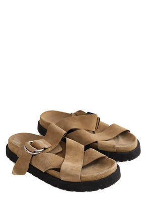 Sandales Pierre Hardy Beige en Daim
