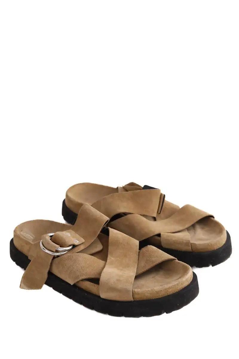 Sandales Pierre Hardy Beige en Daim