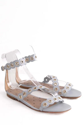 Sandales Red Valentino cristall Bleu en Cuir