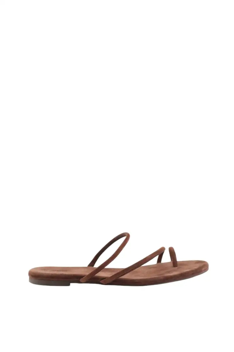 Sandales Reformation Marron en Daim, taille 40 - Seconde Main