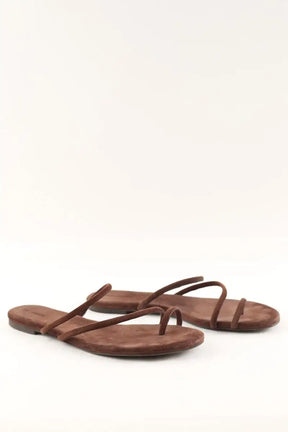 Sandales Reformation Marron en Daim