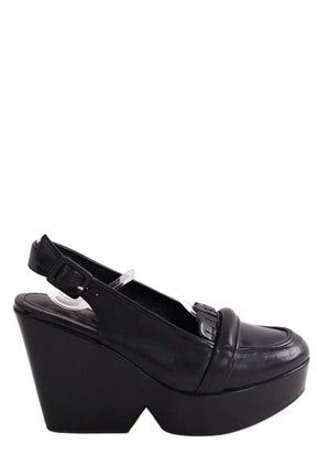 Sandales Robert Clergerie Noir en Cuir, taille 37 - Seconde Main