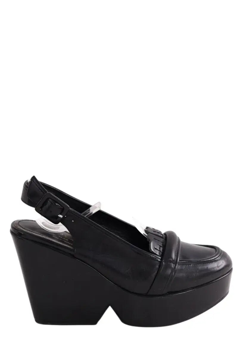 Sandales Robert Clergerie Noir en Cuir, taille 37 - Seconde Main