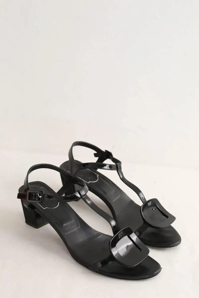 Sandales Roger Vivier Noir en Cuir