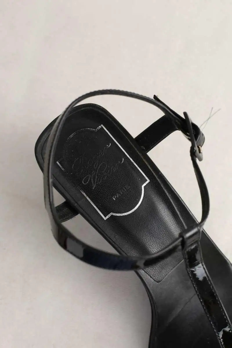 Sandales Roger Vivier Noir en Cuir