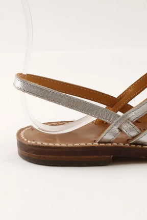 Sandales Rondini Argent en Cuir