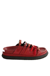 Sandales Sacai Rouge en Cuir, taille 37 - Seconde Main