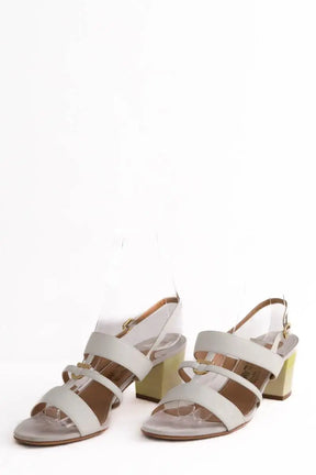 Sandales Salvatore Ferragamo Blanc en Cuir