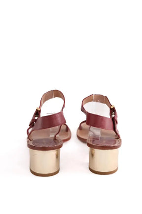 Sandales Sandro Bordeaux en Cuir