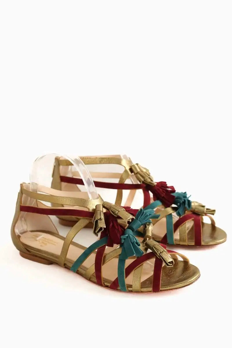 Sandales Santoni Multicolore en Cuir