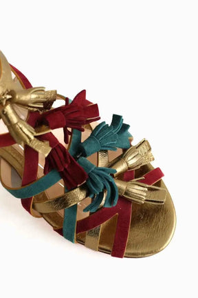 Sandales Santoni Multicolore en Cuir