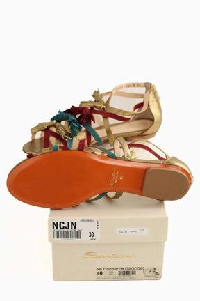 Sandales Santoni Multicolore en Cuir