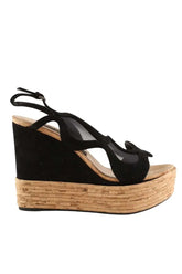 Sandales Sergio Rossi Noir en Cuir, taille 39 - Seconde Main